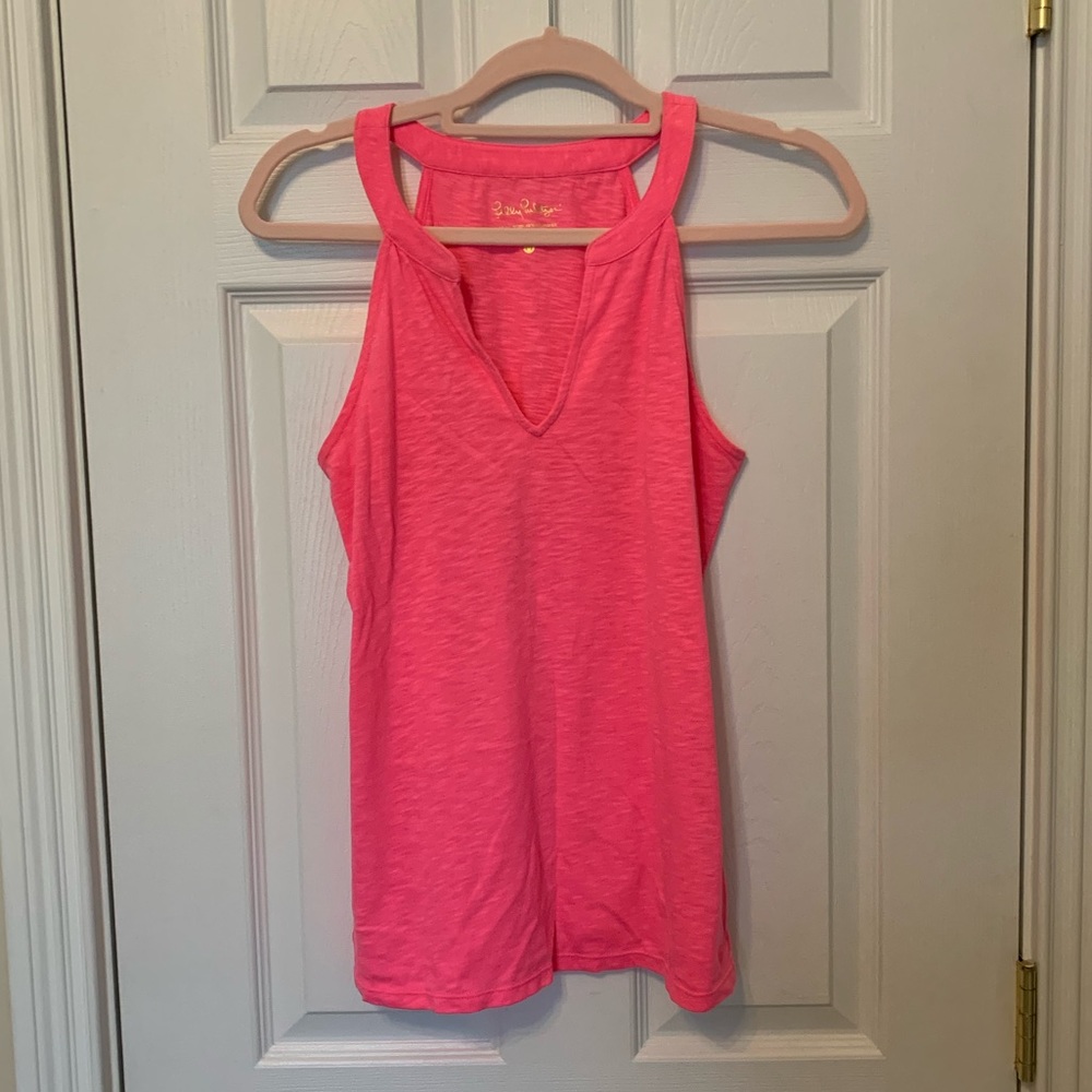 Euc M Lilly Pulitzer Arya tank pink
